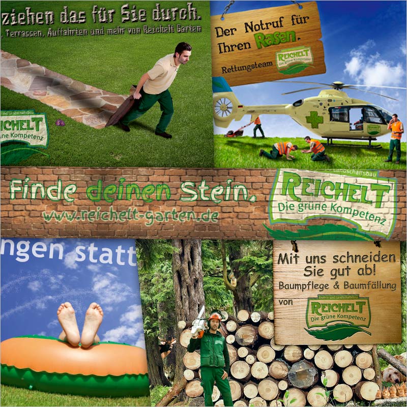 Referenz Bildcollage + Werbebild der Werbeagentur Reutlingen + Tübingen
